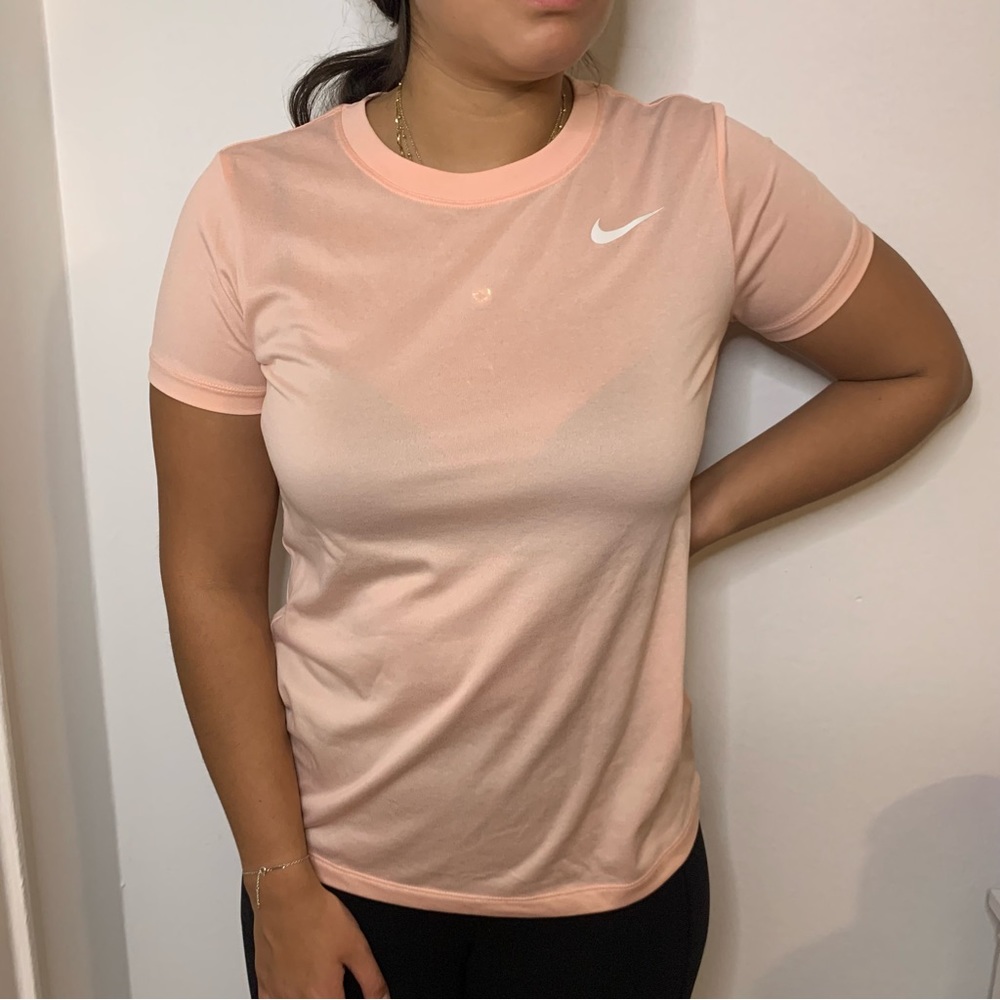 NIKE DRI FIT PEACH T SHIRT
